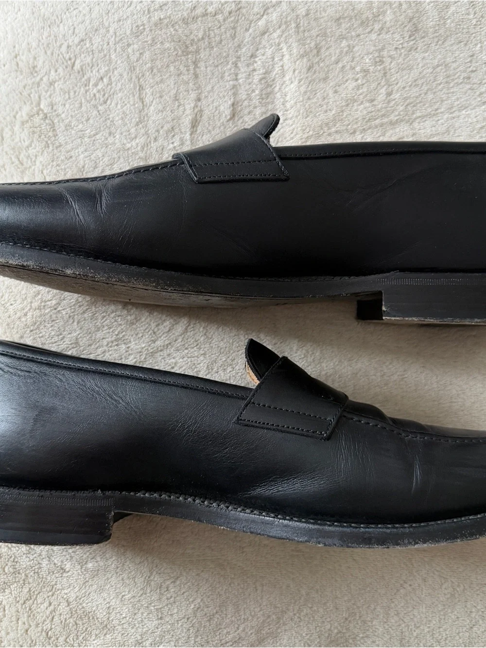 Suitsupply Black Penny Leather Loafers